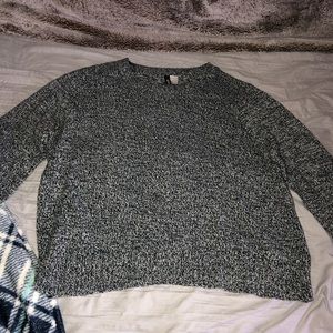 Black & White Heather Sweater